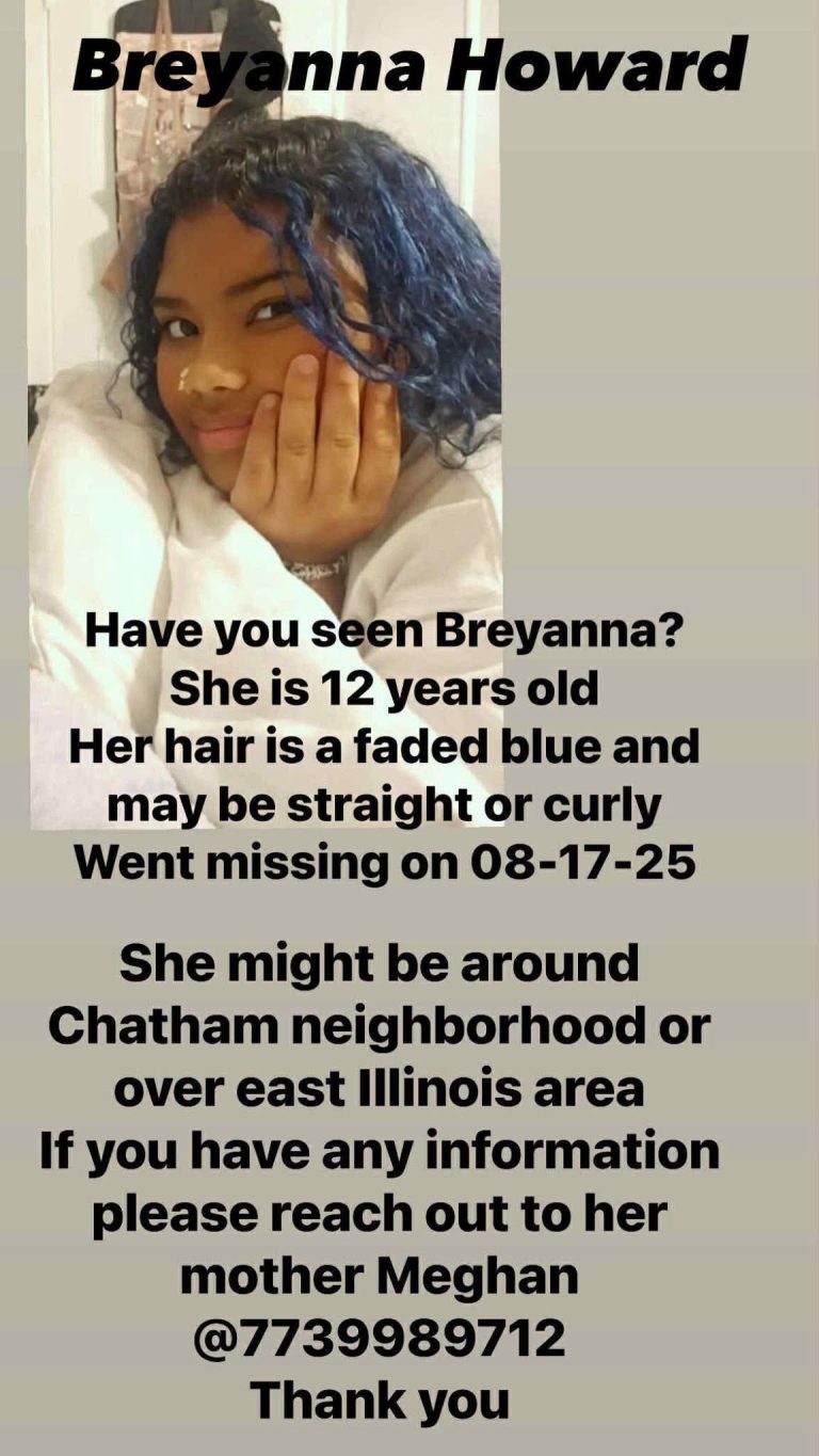 Breanna Bass Missing: 12-Year-Old Girl Found Safe After Community-Wide Search – Chicago, IL